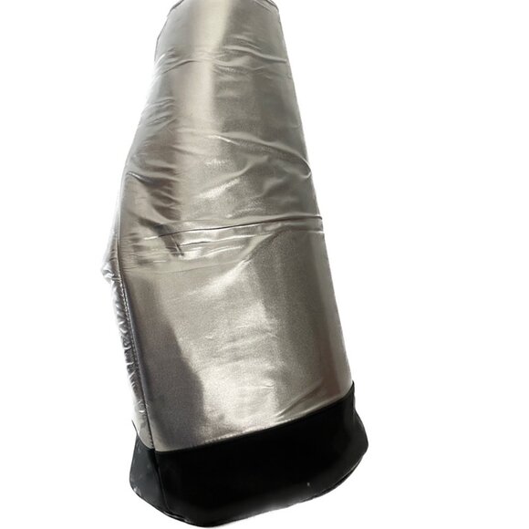 Paco Rabanne Metallic Silver Cinch Bag / Drawstring Backpack - Gym/Travel - Picture 6 of 10